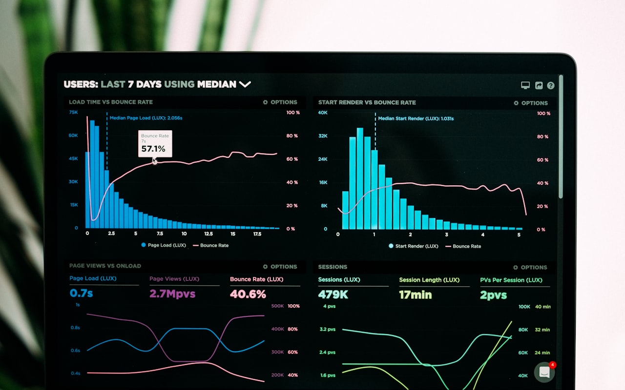 Pulse Analytics Dashboard — data visualization screens