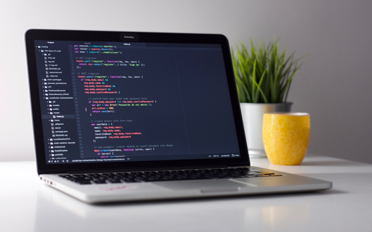 Accessible Form Kit — laptop with code